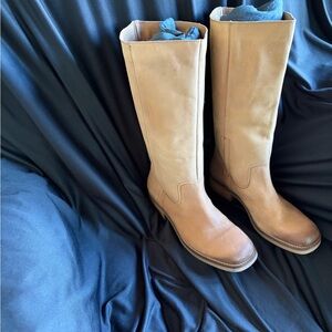 Lucky Brand Camel Heeled Boots
